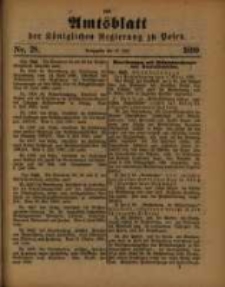 Amtsblatt der Königlichen Regierung zu Posen. 1890.07.15 Nro.28
