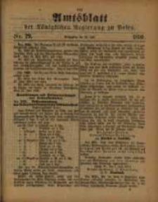 Amtsblatt der Königlichen Regierung zu Posen. 1890.07.22 Nro.29