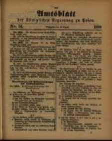 Amtsblatt der Königlichen Regierung zu Posen. 1890.08.26 Nro.34