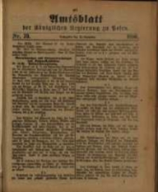 Amtsblatt der Königlichen Regierung zu Posen. 1890.09.30 Nro.39