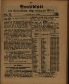 Amtsblatt der Königlichen Regierung zu Posen. 1890.10.14 Nro.41