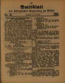 Amtsblatt der Königlichen Regierung zu Posen. 1890.10.28 Nro.43