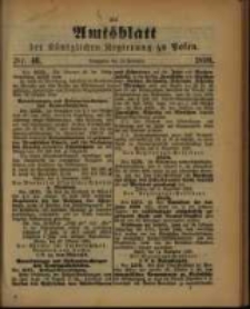 Amtsblatt der Königlichen Regierung zu Posen. 1890.11.18 Nro.46