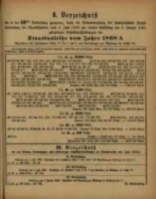 I. Verzeichniss der in der 19ten … vom 3. Juni 1890 ... am 2. Januar 1891 ... Staatsanleihe vom Jahre 1868 A. ...