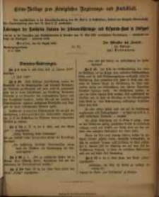 Extra = Beilage zum Amtsblatt der Königlichen Regierung-und Posen