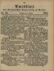 Amtsblatt der Königlichen Regierung zu Posen. 1884.11.11 Nro.46