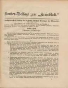 Kreis-Blatt des Kreises Posen-Wes; Sonder Beilage zum "Kreisblatt"