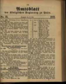 Amtsblatt der Königlichen Regierung zu Posen. 1889.05.28 Nro.22