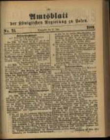 Amtsblatt der Königlichen Regierung zu Posen. 1889.06.11 Nro.24