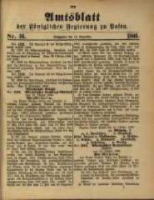 Amtsblatt der Königlichen Regierung zu Posen. 1889.11.12 Nro.46