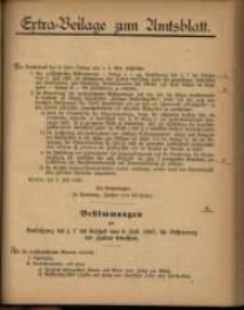 Extra-Beilage zum Amtsblatt