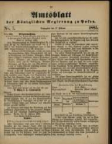 Amtsblatt der Königlichen Regierung zu Posen. 1885.02.17 Nro.7