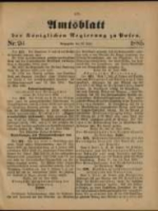 Amtsblatt der Königlichen Regierung zu Posen. 1885.06.30 Nro.26