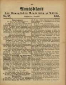 Amtsblatt der Königlichen Regierung zu Posen. 1885.09.01 Nro.35
