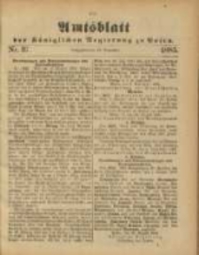 Amtsblatt der Königlichen Regierung zu Posen. 1885.09.15 Nro.37