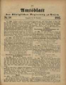 Amtsblatt der Königlichen Regierung zu Posen. 1885.09.22 Nro.38