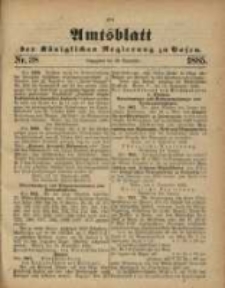 Amtsblatt der Königlichen Regierung zu Posen. 1885.09.22 Nro.38