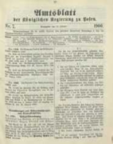 Amtsblatt der Königlichen Regierung zu Posen. 1900.02.13 Nro.7