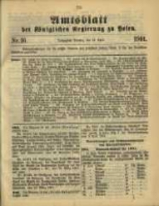 Amtsblatt der Königlichen Regierung zu Posen. 1901.04.16 Nro.16