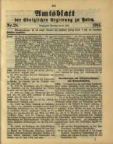 Amtsblatt der K&ouml;niglichen Regierung zu Posen. 1901.07.09 Nro.28