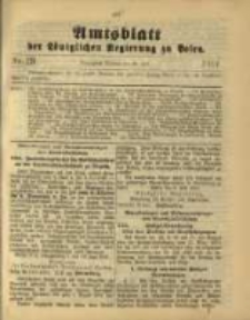 Amtsblatt der K&ouml;niglichen Regierung zu Posen. 1901.07.16 Nro.29