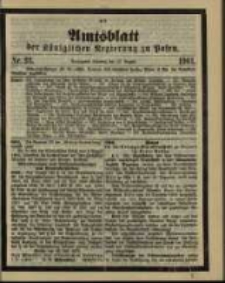 Amtsblatt der Königlichen Regierung zu Posen. 1901.08.13 Nro.33