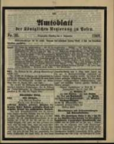 Amtsblatt der K&ouml;niglichen Regierung zu Posen. 1901.09.03 Nro.36