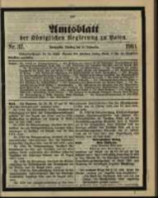 Amtsblatt der Königlichen Regierung zu Posen. 1901.09.10 Nro.37