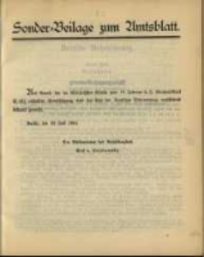 Sonder - Beilage zum Amtsblatt