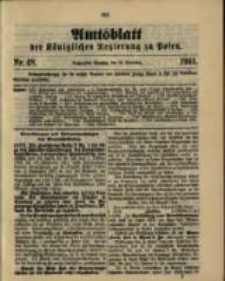 Amtsblatt der Königlichen Regierung zu Posen. 1901.11.26 Nro.48