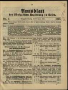 Amtsblatt der Königlichen Regierung zu Posen. 1905.01.24 Nro.4