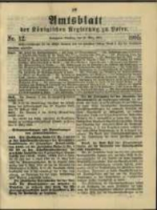 Amtsblatt der Königlichen Regierung zu Posen. 1905.03.21 Nro.12
