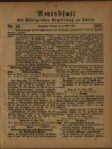 Amtsblatt der Königlichen Regierung zu Posen. 1905.04.04 Nro.14