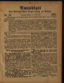 Amtsblatt der Königlichen Regierung zu Posen. 1905.05.02 Nro.18