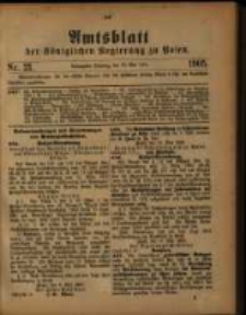 Amtsblatt der Königlichen Regierung zu Posen. 1905.05.23 Nro.21