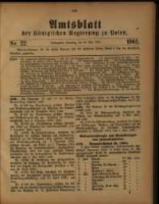 Amtsblatt der Königlichen Regierung zu Posen. 1905.05.30 Nro.22