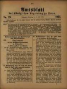 Amtsblatt der Königlichen Regierung zu Posen. 1905.07.18 Nro.29