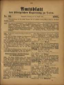 Amtsblatt der Königlichen Regierung zu Posen. 1905.08.15 Nro.33