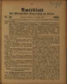 Amtsblatt der Königlichen Regierung zu Posen. 1905.12.05 Nro.49