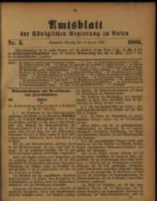 Amtsblatt der Königlichen Regierung zu Posen. 1906.01.16 Nro.3