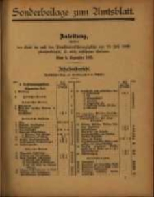 Sonderbeilage zum Amtsblatt