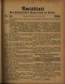 Amtsblatt der Königlichen Regierung zu Posen. 1906.03.27 Nro.13