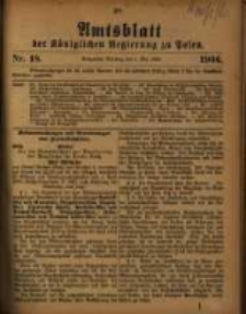 Amtsblatt der Königlichen Regierung zu Posen. 1906.05.01 Nro.18