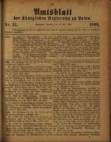 Amtsblatt der Königlichen Regierung zu Posen. 1906.05.22 Nro.21