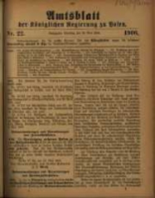 Amtsblatt der Königlichen Regierung zu Posen. 1906.05.29 Nro.22