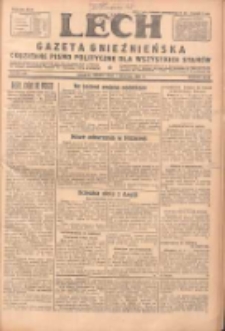 Lech.Gazeta Gnieźnieńska: codzienne pismo polityczne dla wszystkich stanów 1931.08.01 R.32 Nr175