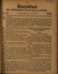 Amtsblatt der Königlichen Regierung zu Posen. 1906.06.19 Nro.25