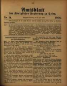 Amtsblatt der Königlichen Regierung zu Posen. 1906.07.31 Nro.31
