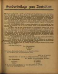 Sonderbeilage zum Amtsblatt