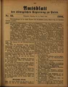 Amtsblatt der Königlichen Regierung zu Posen. 1906.08.14 Nro.33
